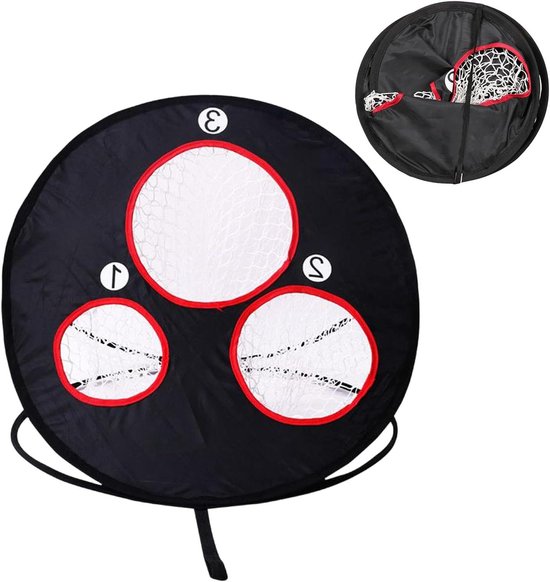 Golfoefennet - Golf Trainingsnet - Swing Verbeteren - Snelle Installatie - 64 x 60 cm - Meerkleurig