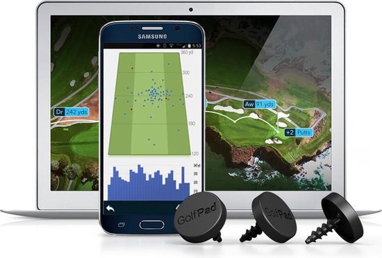 GolfPad TAGS Golf Tracking and Game Analysis System van Merkloos
