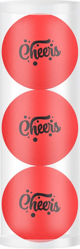 Golfpresentjes-3 Cheers golfballen -Proost - Golfcadeau-Golfgadget- Verjaardag--Golfer-Golfaccessoires-Golfbal van 3 Cheers Golf Gifts
