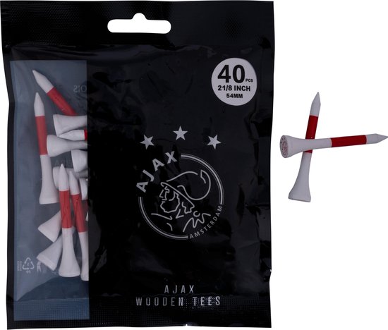 Golfpresentjes-Ajax Golftees-Golfcadeau-Ajaxfan-Golfgadget-Ajaxcadeau-Ajaxkado van Merkloos