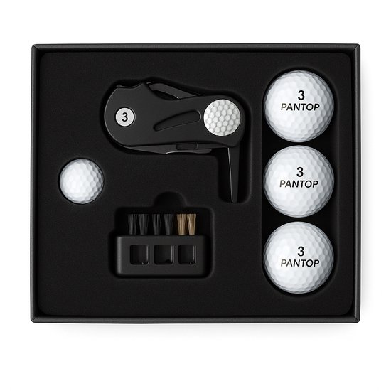 Golfpresentjes - De Golf cadeau set Multitool - Cadeau voor golfer- Incl GRATIS stijlvolle zwarte cadeaubox verpakking - luxe golf box – exclusief Golfcadeau- golfballen- Golf accessoires - Pitchfork - Golfteller -Golf sport - Golf training - Cadeau van Golfpresentjes