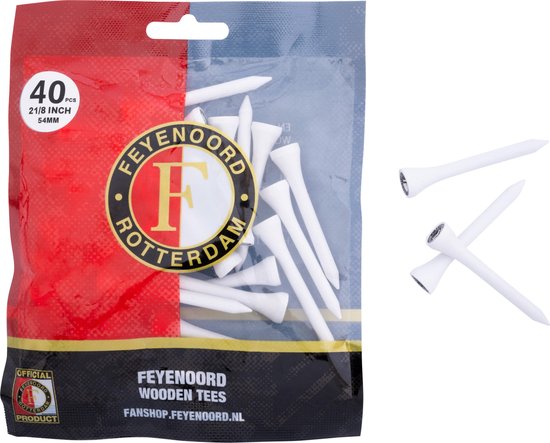 Golfpresentjes-Feyenoord Golftees-Golfcadeau-Feyenoordfan-Golfgadget-Feyenoordcadeau-Feyenoord kado van Merkloos