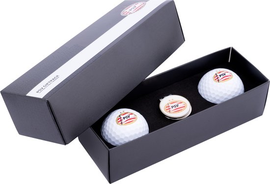 Golfpresentjes-PSV Golfballen-Golfcadeau-PSVfan-Golfgadget-PSVcadeau-PSVkado-Golfbal van PSV
