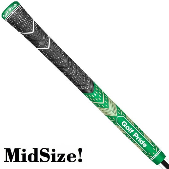 GolfPride MultiCompound Plus 4 Teams MIDSIZE Grip - Charcoal Groen van Merkloos