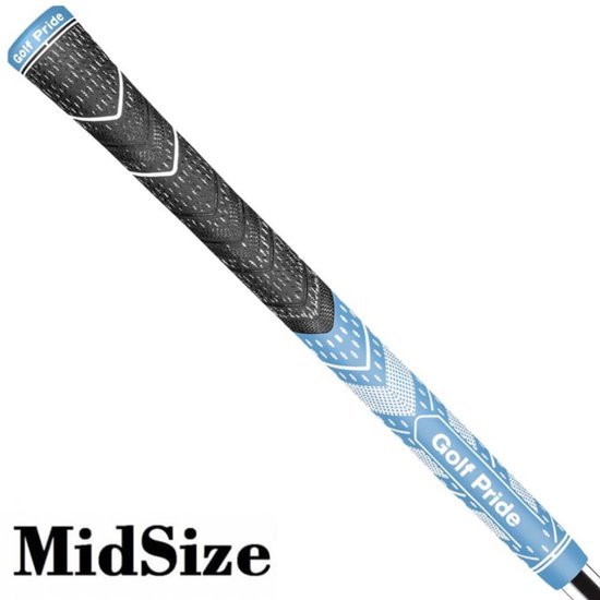 GolfPride MultiCompound Plus 4 Teams MIDSIZE Grip - Charcoal Lichtblauw van GolfPride