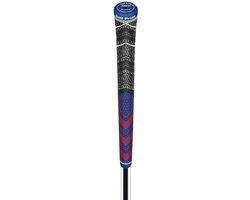 GolfPride MultiCompound Plus 4 Teams STANDAARD Grip - Charcoal Blauw Rood van GolfPride