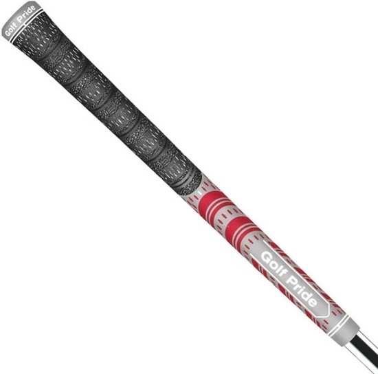 GolfPride New Decade MultiCompound Teams STANDAARD Grip - Grijs Rood van GolfPride