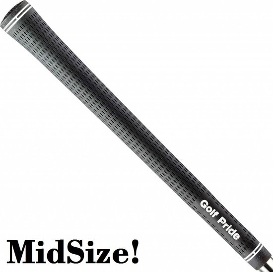 GolfPride Tour Velvet MIDSIZE Grip - Zwart Wit van Merkloos