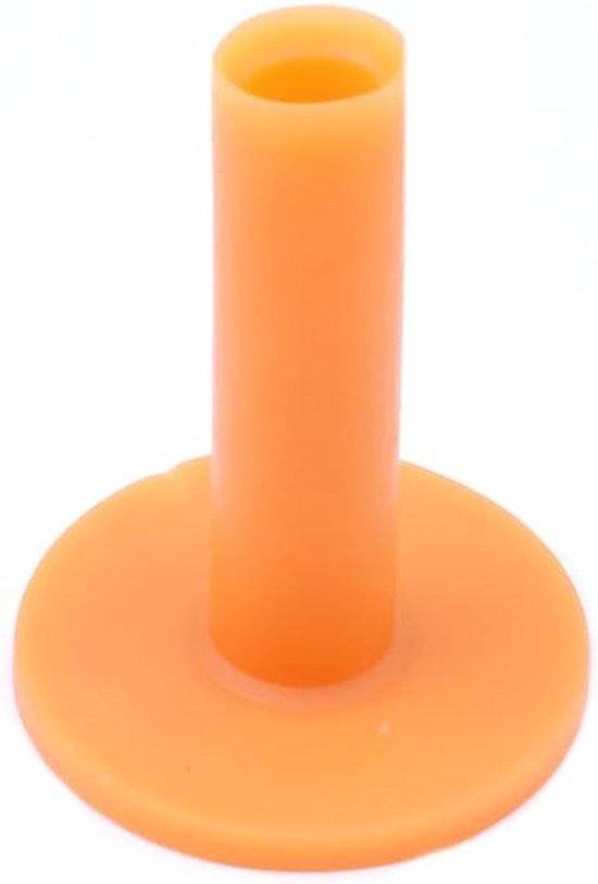 Golfrubbertees voor driving-rangeballen - Set van 10 - Geel - Training - Beginners