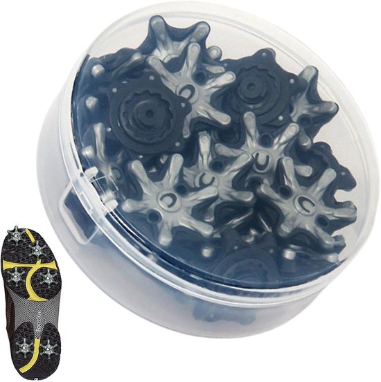 Golfschoen Noppen - Vervangende Spikes - Verbeterde Grip - Hoge Tractie - 18 Stuks - Zwart