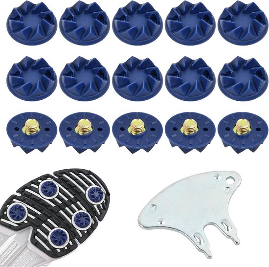Golfschoenpunten - Golfnoppen Reservetanden - Golf Grip Verbeteren - Eenvoudige Vervanging - 20 stuks - Blauw van Merkloos