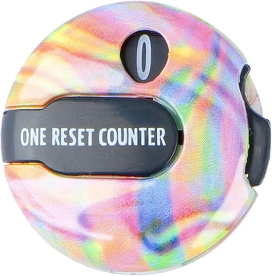 Golfscore Clicker - Swing teller - Slagen bijhouden - Eén-druk activering - 3 centimeter - Iriserend