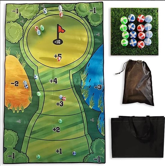 Golfspelset-golfslagmat-golfspelmat-mat-golfmat opbergtas-algehele opbergtas-A-stijl-80*150 van Merkloos