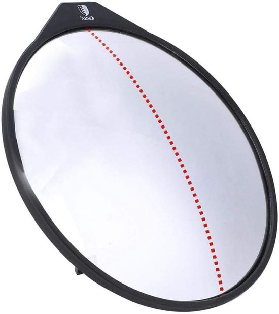 Golfspiegel - Schommel Trainer - Golf Training - 360 Graden Zicht - 25 x 25 x 3 cm - Zilver