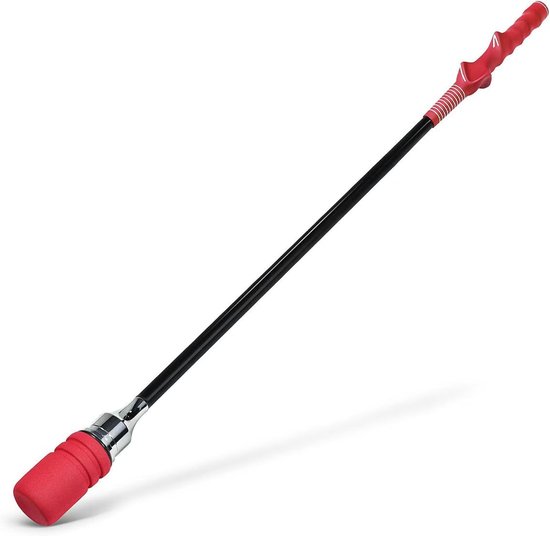 Golfswing Trainer - Golf Oefenhulp - Swing Verbeteren - Auditieve Feedback - 80cm - Rood
