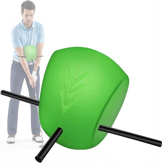 Golfswing-trainingshulp voor optimale swingtechniek, aluminium PU, groen, one size
