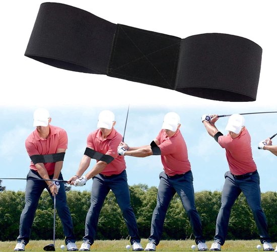 Golfswing-trainingshulpmiddel: Elastische Swingtrainer — Professionele houdingscorrectieband voor golftraining (geschikt voor mannen, vrouwen en kinderen) — Blauw