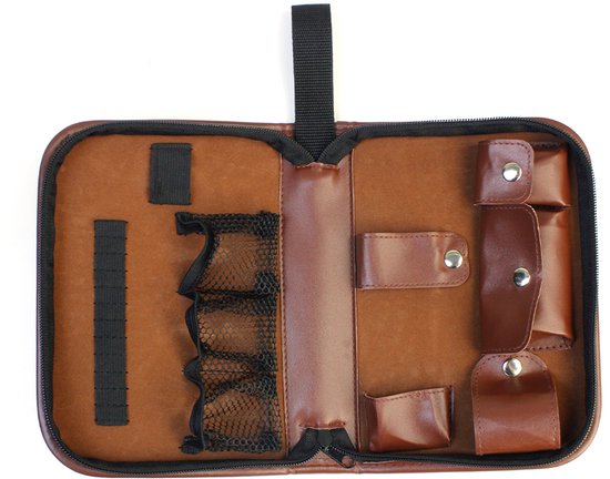 Golftas met accessoire-organizer - met leren beschermhoes - Golfcadeau voor mannen en vrouwen - Geschikt voor afstandsmeter, multitool en scorebord van Merkloos