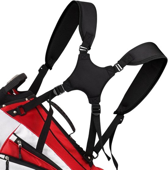Golftas Riemen - Schouderband Vervanging - Comfortabel Dragen - Ergonomisch Ontwerp - 67 cm Lengte - Zwart