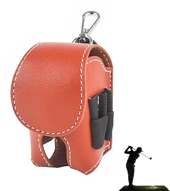 Golftassen - met tees en karabiners - mini golfbal organizers - draagbare tee houders - mini golftassen - golfaccessoire organizers - geschikt voor mannelijke en vrouwelijke golfers van Merkloos