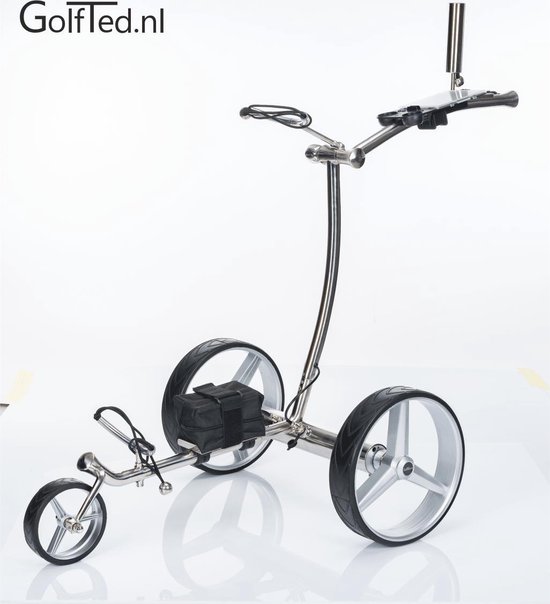 Golfted Elektrische golftrolley - GT-N Elektrische RVS Golftrolley inclusief 12 accessoires (demontabel)