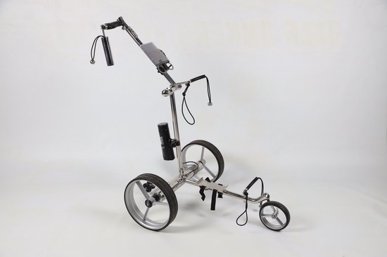 Golfted Elektrische RVS Golftrolley GT-FR (VOUWBAAR) MET afstandsbediening inclusief 12 accessoires van Merkloos