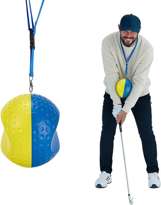 Golftrainingshulpmiddelen voor een perfecte swing, inclusief trainingsbal en swingtrainer voor optimale precisie en techniek