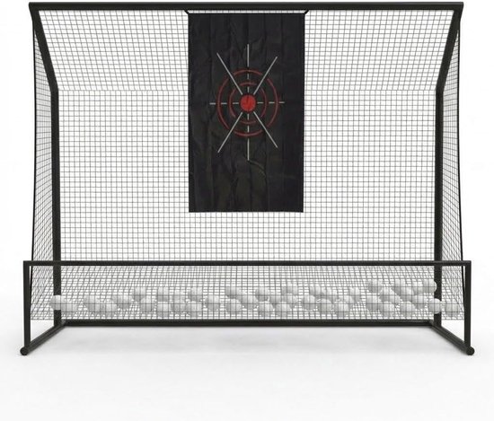 Golftrainingsnet, draagbaar, geluidsarm golftrainingsnet met opbergtas, geschikt voor diverse sporten (304x228x91cm)