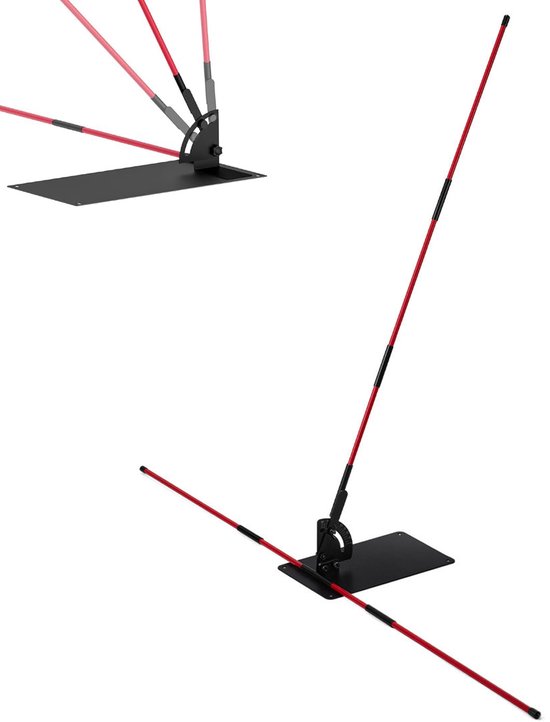 Golfuitlijnstokken - Hulpmiddel voor richten en putten - Trainingshulpmiddel voor de volledige swing - Houdingscorrector - Golftrainingshulpmiddel - rood