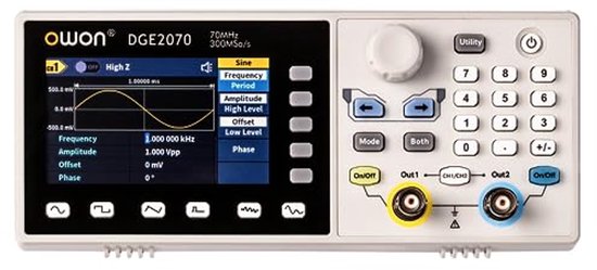 Golfvormgenerator 70MHz 2-kanaals met 300MS/s Bemonsteringsnelheid van Merkloos