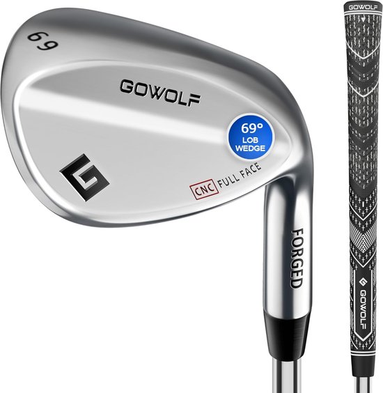 Golfwiggen - Golfclubs - Golfspel Verbeteren - Volledig Gefrcesd Gezicht - 69 Graden - Chroom