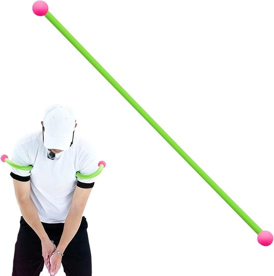 Golfzwaai Trainer - Oefenclub Hulp - Techniek Verbeteren - Inklapbaar Ontwerp - Verstelbaar - Roze