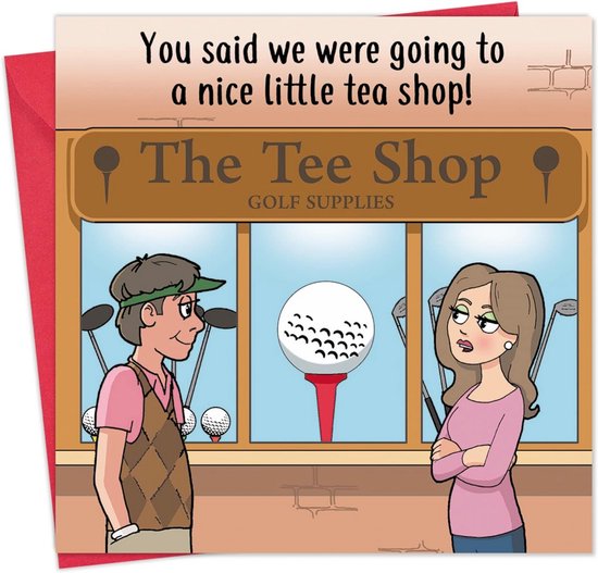 Grappige Golf Wenskaart voor Verjaardag, Vaderdag of Pensioen - Humorvolle Kaart voor Golfliefhebbers van Merkloos
