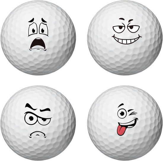 Grappige Golfbal Markers met Creatieve Uitdrukkingen - Stickers voor Golfballen