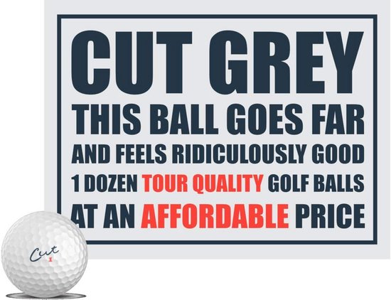 Grijze Golfballen 12 Stuks Duurzaam en Prestatiegericht van Merkloos