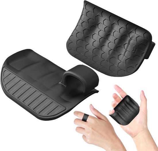 Grip Pads - Fitness Handschoenen - Kracht Training - Verbeterde Grip - One Size - Zwart