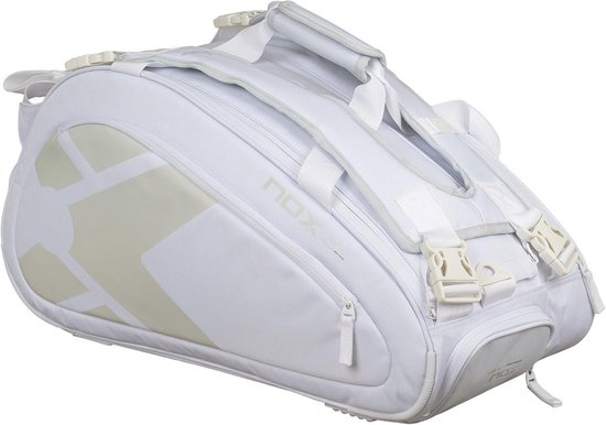 Grote Padel Tas Wit voor 5 Rackets en Accessoires van Merkloos