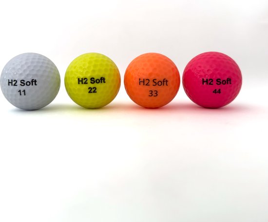 H2 Soft - golfballen oranje - 25 stuks van H2 Soft