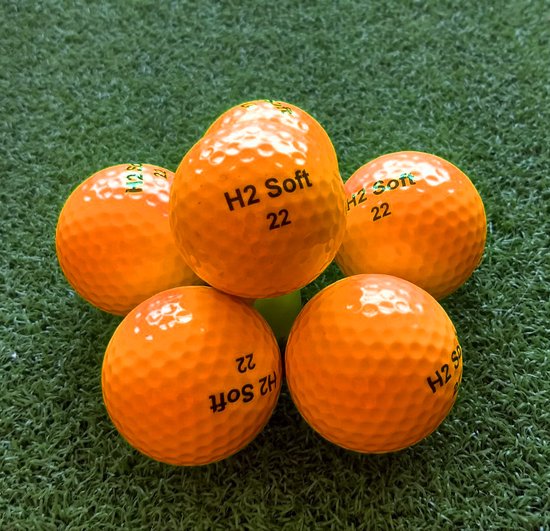 H2Soft - golfballen oranje - 50 stuks van H2Soft