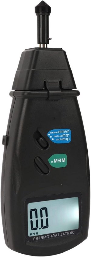 Handheld LCD Digitale Tachometer voor Wind Snelheid - Grote Meetbereik en Foto-elektrische Modus voor Nauwkeurige Metingen van Merkloos