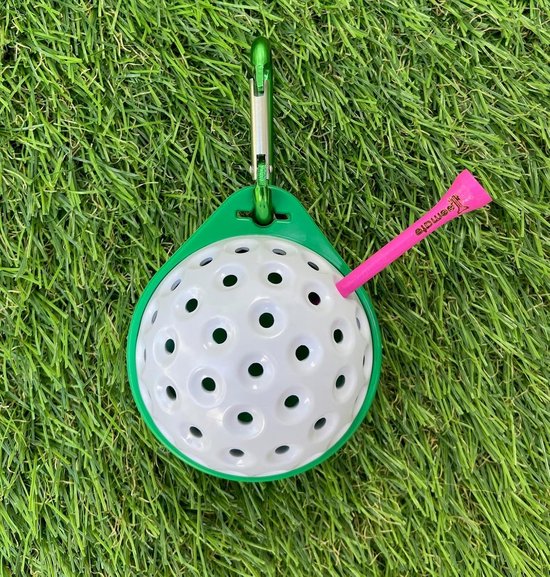 Handige Golf Tee Houder met Karabijnhaak voor Tassen en Trolleys