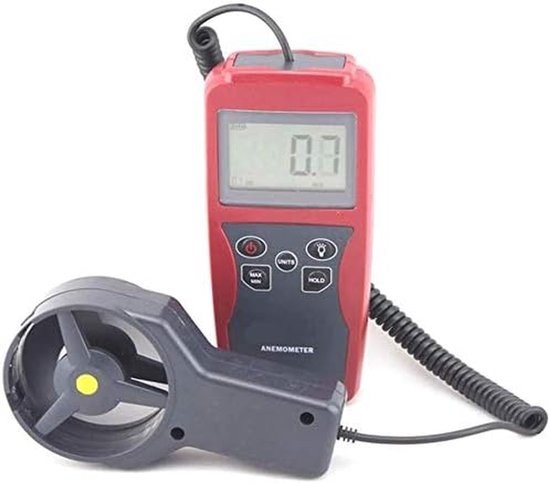 Handzame Windmeter - Snelheid Meten - Buiten Activiteiten - 5 Eenheden Conversie - 65mm Ventilator - As picture