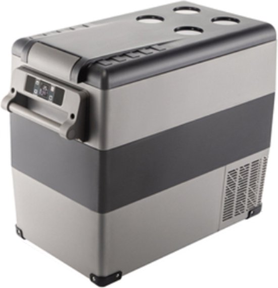 Happyment Koelbox deluxe 55L - Vriezer en koelkast -Elektrisch - Camping - Auto, vrachtwagen - DC 12V/24V - AC 100V/240V - Koelt en verwarmt van Happyment