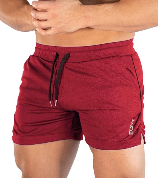Hardloopshorts heren L - sneldrogend mesh - ademend outdoor - perfect voor training - ShopVlot