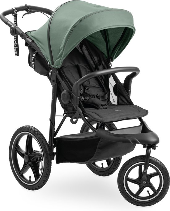 Hauck Runner 3 - Buggy - XL-luchtwielen - Vering - Jungle Green van Hauck