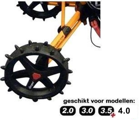 Hedgehog 3-Pack 12 Inch Winterwielen Voor Clicgear 3 en 4 Serie Golftrolley van Merkloos