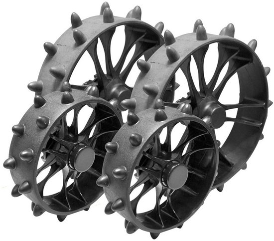 Hedgehog 4-Pack Winterwielen Voor Clicgear 8.0 Golftrolley