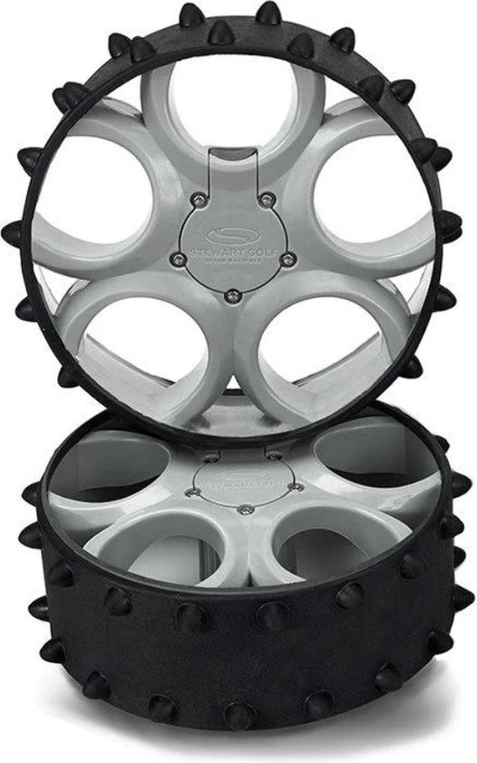 Hedgehog Wielen Set - Steward Golf X/F Egel Wielen - Metallic silver van Hedgehog