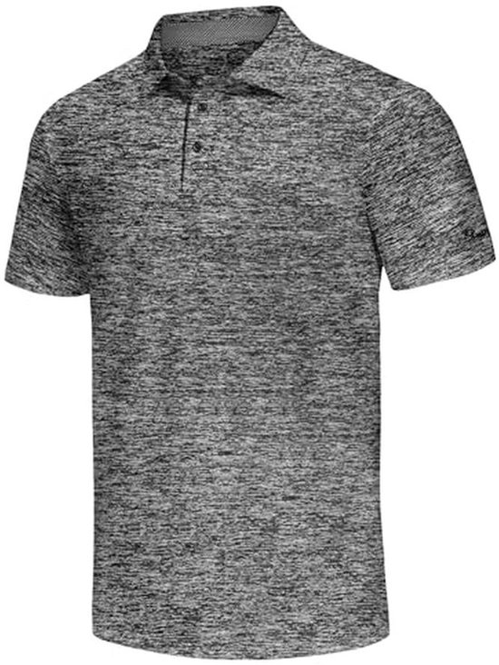 Heren Golf Shirt Dry Fit Performance Polo - Casual Werkkleding - Donkergrijs XL