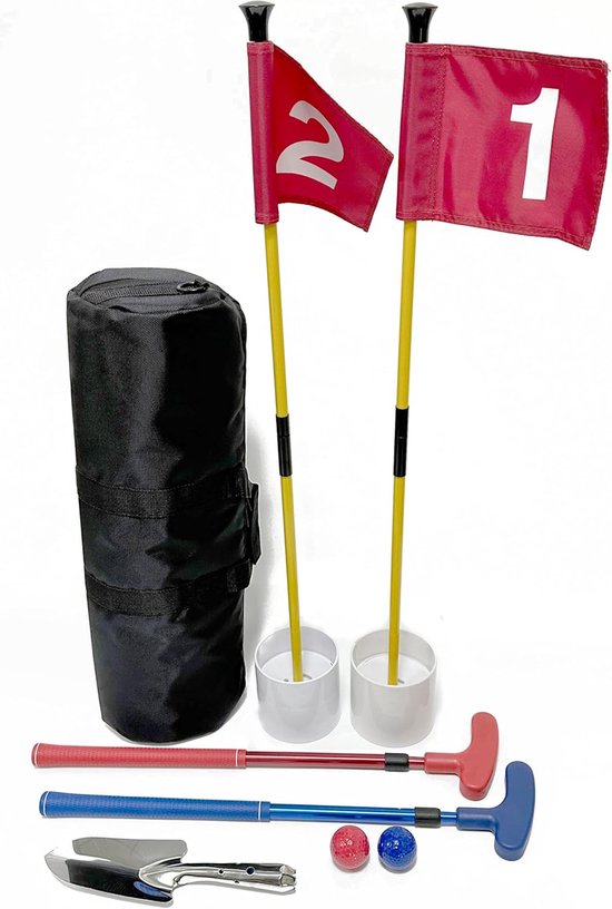 HH Golf Mini Golf Course for Beach Backyard Putting Game, 2X Adjustable Golf Putter, 2X Golf Flags & Putting Hole - ShopVlot
